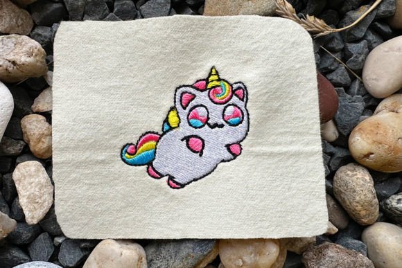 Anime Unicorn Machine Embroidery Design