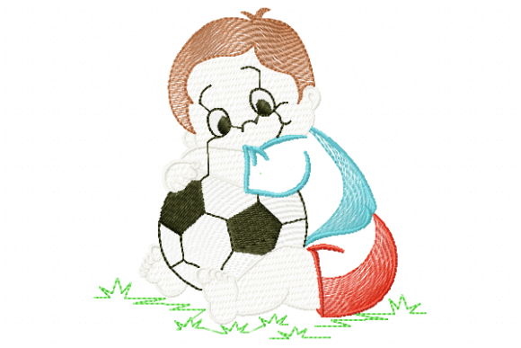 Ball Boy, Football Embroidery