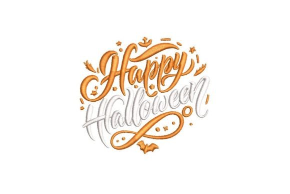 Happy Halloween Scripture Embroidery