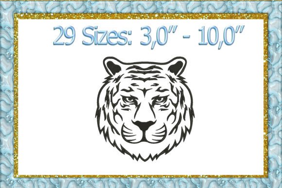 Tiger Machine Embroidery Design